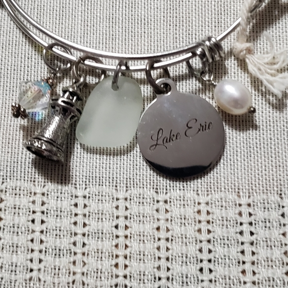 Handcrafted Silver Tone Bracelet By The "C" - Picture 3 of 5